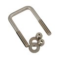 C.E. Smith Square U-Bolt, 0.75" Ht, Stainless Steel 15501A